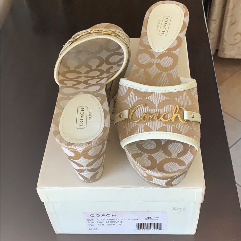 Coach Carissa Wedges Heel Shoes - Picture 3 of 11